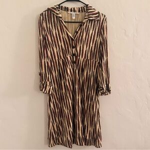 Diane Von Furstenberg Feather Print Sheena Dress